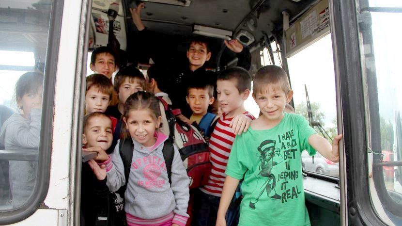 Uczniowie ze szkoły w Berezówce