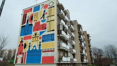 Nowy mural zawiera charakterystyczne elementy Lublina. Rozpoznajesz?