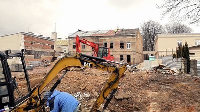 Przy ul. Kościuszki 26 trwają prace budowlane