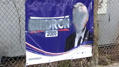 ﻿﻿Biedroń zamalowany w Kraśniku