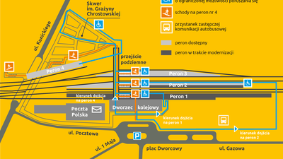 Zmiany na stacji Lublin Główny. Drugi peron otworzyli, wkrótce zamkną pierwszy