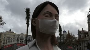 Rzeźba w ramach tegorocznej edycji Fiesta de Las Fallas w Walencji (większość wydarzeń została w ostatniej chwili odwołana)