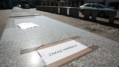 Pozamykane są targowiska i bazary nie tylko w mniejszych miejscowościach, ale też w miastach m.in. w Zamościu (na zdjęciu).