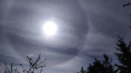 Dziwny krąg wokół słońca. "Halo" zaobserwowane nad Firlejem