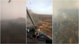 Pożar w Czarnobylu przybiera na sile. Ogień zbliża się do sarkofagu nad dawną elektrownią atomową