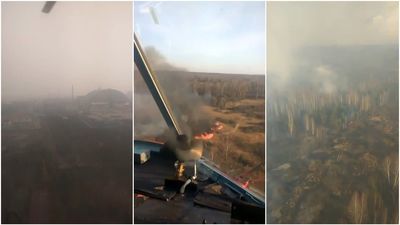 Pożar w Czarnobylu przybiera na sile. Ogień zbliża się do sarkofagu nad dawną elektrownią atomową