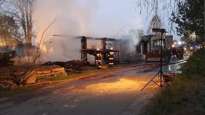 Wierzchowiny: Duże straty po pożarze w gminie Zamość [zdjęcia]