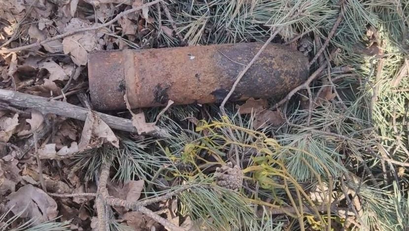 Znaleziony we Wronowie przedmiot okazał się pociskiem artyleryjskim z okresu II wojny światowej
