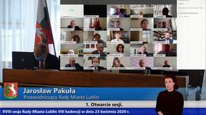 Lublin: Rada Miasta obraduje przez internet. To pierwsze takie posiedzenie w historii