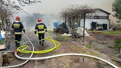 400 tysięcy złotych strat po pożarze warsztatu stolarskiego pod Zamościem