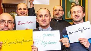 „Są z nami Księża Sercanie z Pliszczyna” – czytamy pod zdjęciem na profilu Urzędu Gminy Wólka