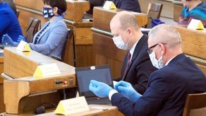 Tak wyglądała ostatnia sesja Rady Miasta Lublin 26 marca