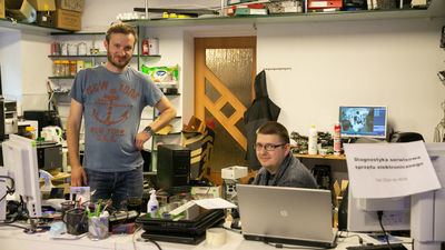 Na zdjęciu: Ireneusz Dybziński (z lewej) i Sławomir Godzisz