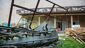 Zamojski Dom Kultury w gruzach. Trwa wyczekiwany remont [zdjęcia]