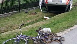 Rowerzysta zginął w wypadku w Adamowie. Kierujący osobówką miał prawo jazdy od kilku miesięcy