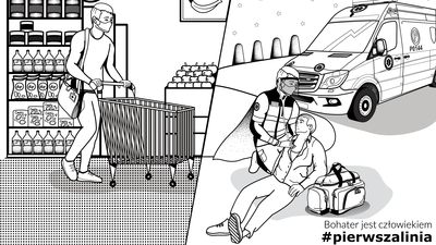 Robią plakaty by wesprzeć medyków. Ruszyła akcja „Nie boję się medyka”