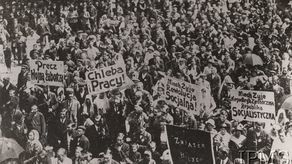 Płock, maj 1920. Demonstracja komunistyczna