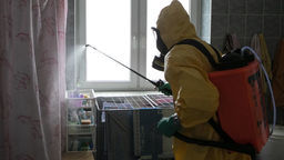 Odkażanie Domu Pomocy Społecznej w Zamościu