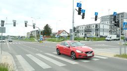 Lublin: Sygnalizacja na skrzyżowaniu ulic Poligonowej i Zielone Wzgórze z trzema kolorami