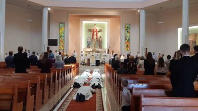 Dziewięciu alumnów przyjęło święcenia diakonatu. Uroczystość z udziałem najbliższych