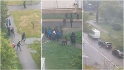 100 osób brało udział w strzelaninie pod Kijowem na Ukrainie [wideo]