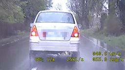 Jechał wężykiem przez pow. łukowski. Mamy nagranie z radiowozu 