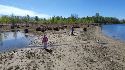 Jezioro Święte koło Okuninki wysycha w zastraszającym tempie