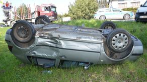 Powiat zamojski. Wypadek na skrzyżowaniu. Ranna została jedna osoba [zdjęcia]