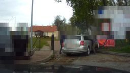 Pościg za pijanym kierowcą pod Lublinem. Kamera wszystko nagrała