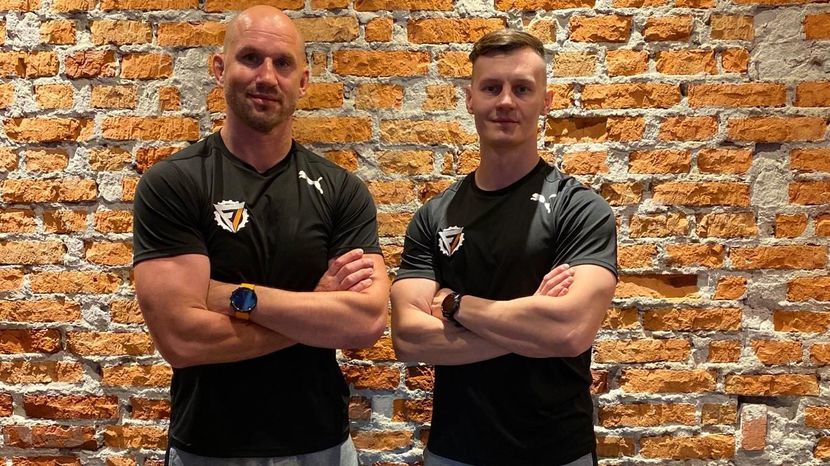 Nowi trenerzy przygotowania fizycznego MKS Perła Lublin – Paweł Woliński (z lewej) i Mateusz Nowicki