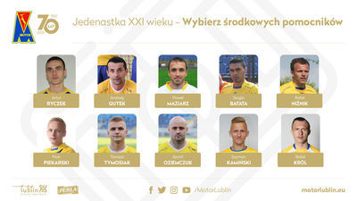 Jedenastka XXI wieku Motoru Lublin. Teraz środkowi pomocnicy