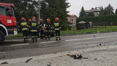 Wypadek koło Zamościa. Jedna osoba ranna