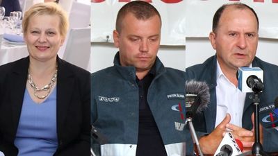 Agnieszka Kowalik i Piotr Śliwa (w środku) wygrali wybory do rady nadzorczej Azotów. Głosowanie nie poszło po myśli Sławomira Wręgi (z prawej), który uzyskał trzeci wynik