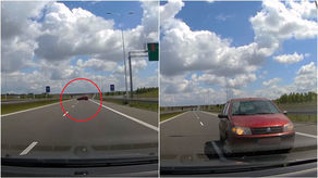 W poprzek drogi S17 pod Lublinem stał samochód. Cudem nie doszło do tragedii