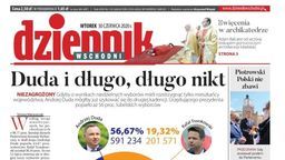 Pierwsza strona Dziennika Wschodniego z 30 czerwca 2020 r.