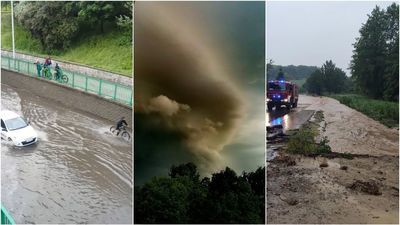 Potężne burze nad woj. lubelskim. Zalane ulice, uszkodzone budynki [zdjęcia]