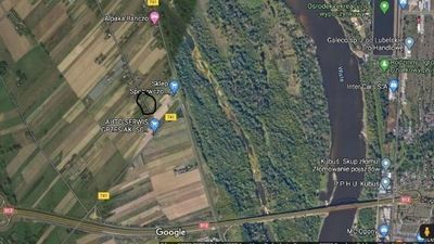 Do wypadku z udziałem pieszego doszło na zaznaczonym obszarze w miejscowości Łęka