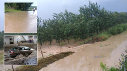 Niedzielne ulewy i burze nad woj. lubelskim. Zalane drogi i pola [zdjęcia]