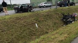 Biała Podlaska: Zderzenie trzech samochodów. Audi rozerwane na pół 