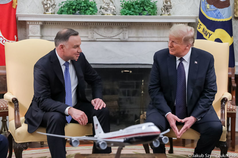 Andrzej Duda i Donald Trump w Białym Domu