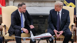 Andrzej Duda i Donald Trump w Białym Domu