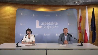 Katarzyna Kędzierska, dyrektor LAWP i Andrzej Sadłowski, dyr. Departamentu Cyfryzacji i Usług IT urzędu marszałkowskiego