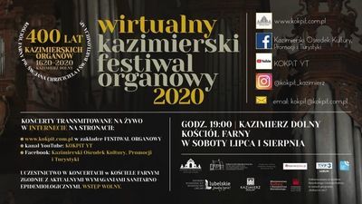 Kazimierski Festiwal Organowy: koncert Juliana Gembalskiego