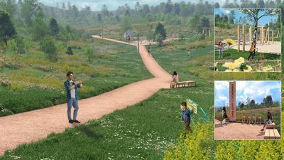 Wizualizacja przyszłego parku