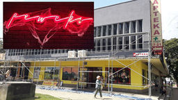 Na wschodniej ścianie budynku przy ul. Centralnej zawiśnie pierwszy w mieście, nowy, gazowy neon