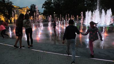 Fontanna na placu Litewskim w Lublinie