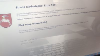 Widok strony systemu LAWP