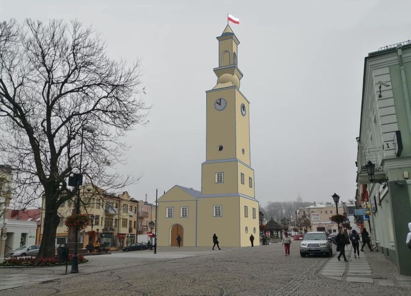 Wizualizacja ratusza na pl. Łuczkowskiego w Chełmie, która pojawiała się przy okazji dyskusji o rewitalizacji chełmskiej starówki
