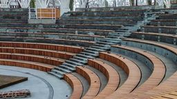 Amfiteatr podczas przebudowy