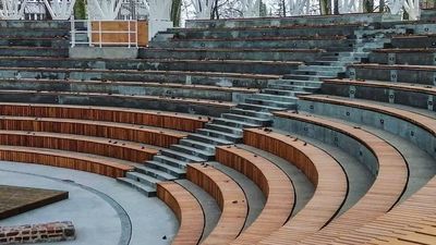 Amfiteatr podczas przebudowy